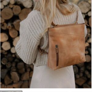 The Sorjourner 2 in 1 Crossbody Backpack Purse Leather Boho Preppy